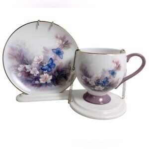 NWOT Porcelain Teacup And Saucer Set - Lena Liu